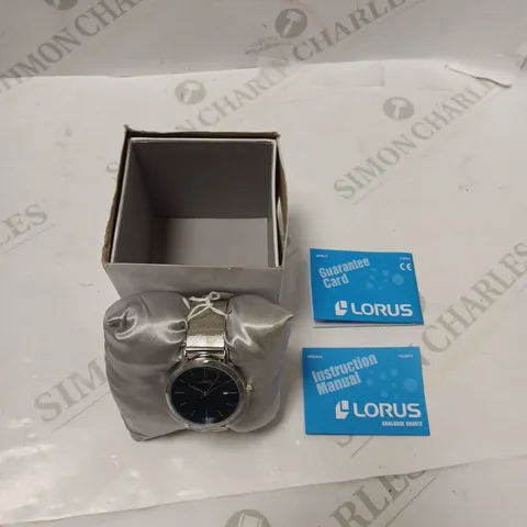 BOXED LORUS MENS ANALOGUE QUARTZ WATCH WITH INSTRUCTIONS