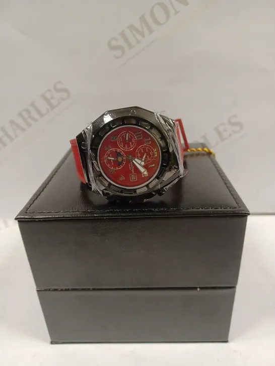  LIMITED EDITION SWAN & EDGAR HAND ASSEMBLED WATCH FORTRESS AUTOMATIC RED RRP £205