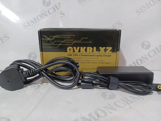 BOXED GVKRLXZ USB TYPE-C PROFESSIONAL LAPTOP CHARGER