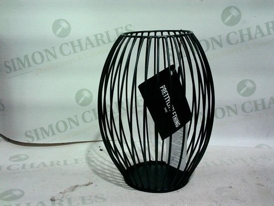 PRETTY LITTLE THINGS - WIRE BLACK CANDLE HOLDER