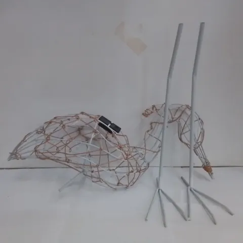 BOXED WIRE LED HERON FIGURE