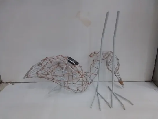 BOXED WIRE LED HERON FIGURE