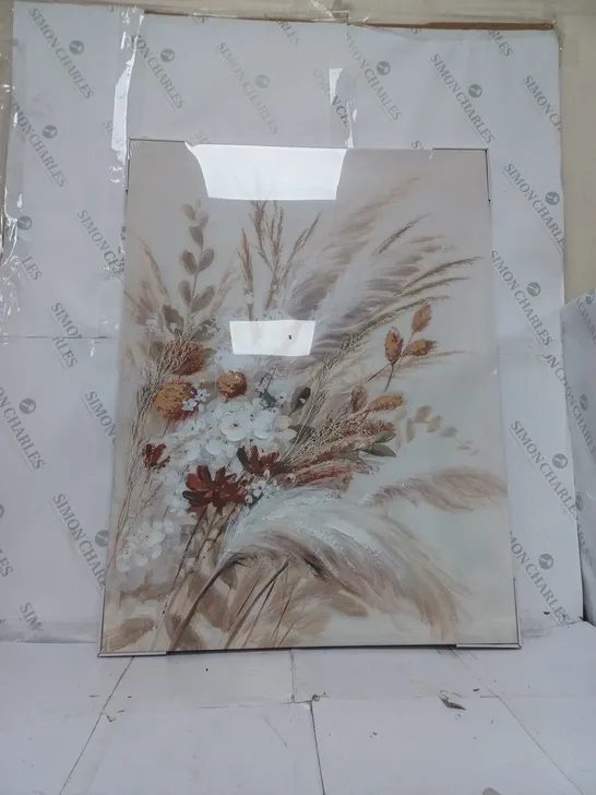 DRIED BOTANICAL PRINTED CANVAS 60X80