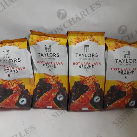 BOX OF APPROX 10 ITEMS TO INCLUDE TAYLORS HOT LAVA JAVA GROUND COFFEE