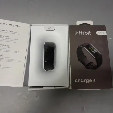 BOXED FITBIT CHARGE 6 IN BLACK WATCH