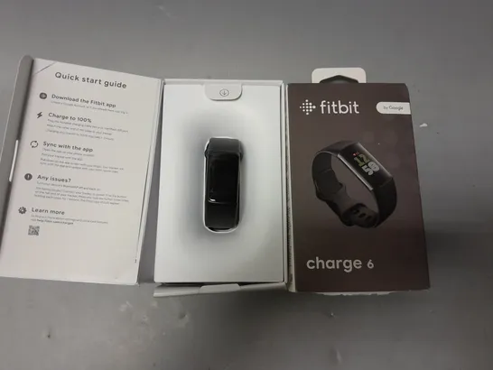 BOXED FITBIT CHARGE 6 IN BLACK WATCH