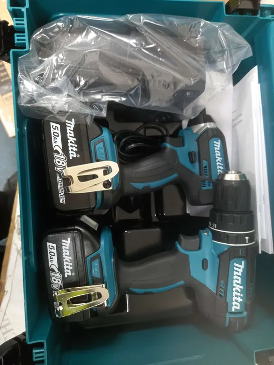 MAKITA 18V LXT COMBI DRILL & IMPACT DRIVER SET RRP £379.99