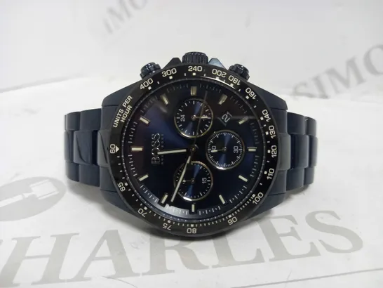 HUGO BOSS HERO SPORT LUXE BLUE SUNRAY CHRONOGRAPH WATCH - UNBOXED RRP £529