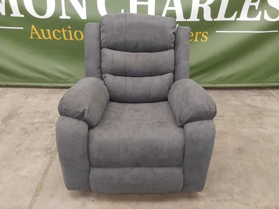 QUALITY DESIGNER SORRENTO FABRIC UPHOLSTERED MANUAL RECLINER ARM CHAIR 