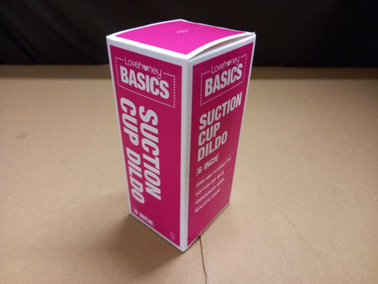 BOXED LOVEHONEY BASICS SUCTION CUP 6" DILDO