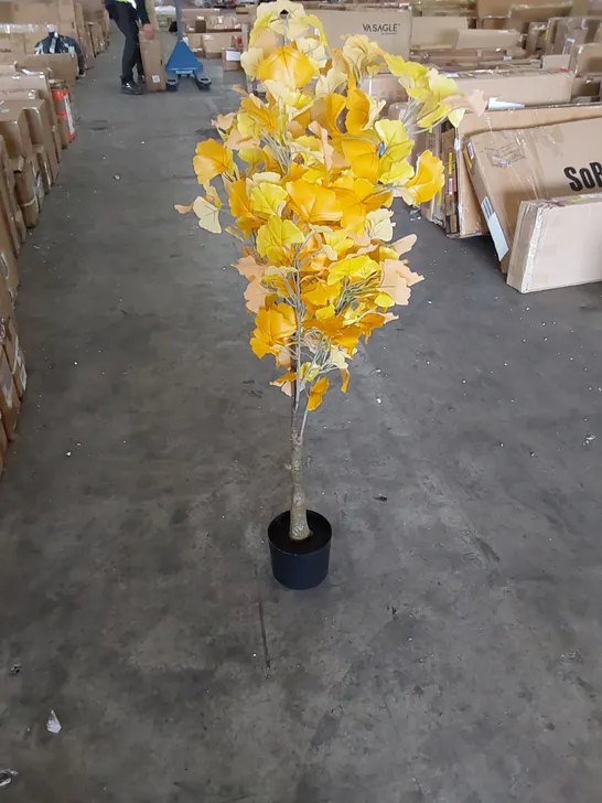 BOXED LARGE ARTIFICIAL GINKGO TREE 150CM