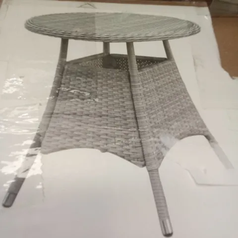 BOXED GOODHOME HAMILTON WICKER DINING TABLE 