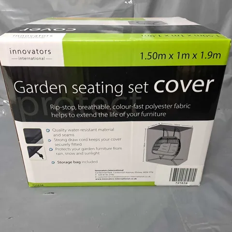 BOXED INNOVATORS GARDEN SEATING SET COVER 