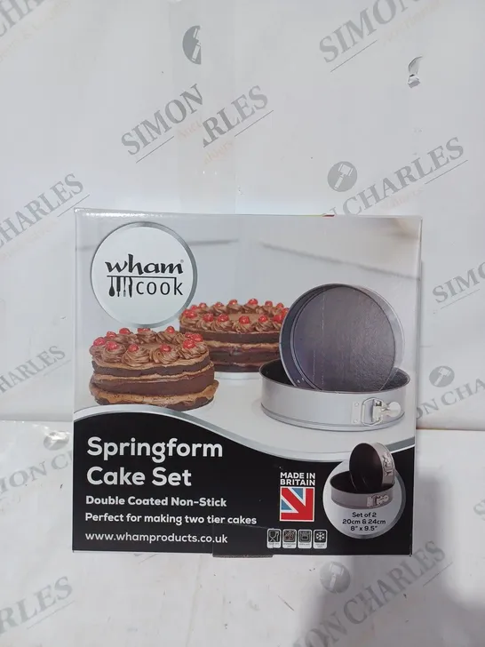 BOXED WHAM COOK SPRINGFORM CAKE SET - DOUBLE COATED NON STICK 