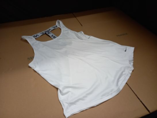 NIKE WHITE TRAINING VEST - XL