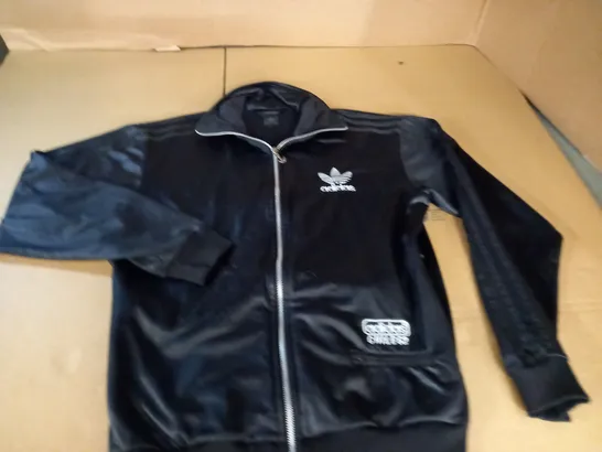 ADIDAS CHILE62 ZIP THROUGH BLACK JACKET - S