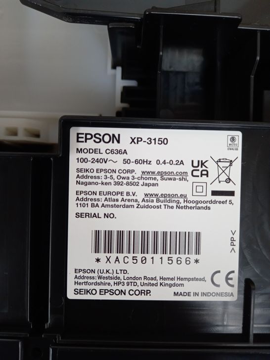 EPSON EXPRESSION HOME XP-3150 PRINTER
