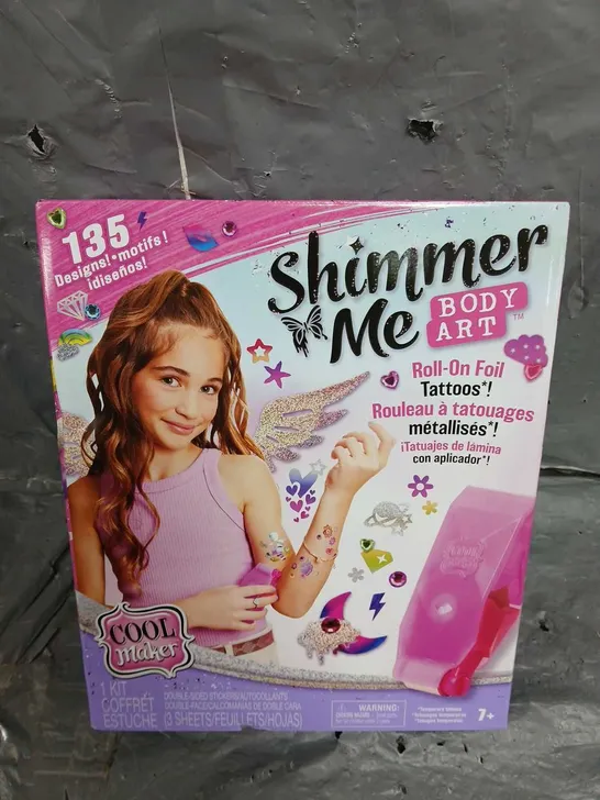 BOXED COOLMAKER SHIMMER ME BODY ART GLITTER TATTOO STUDIO