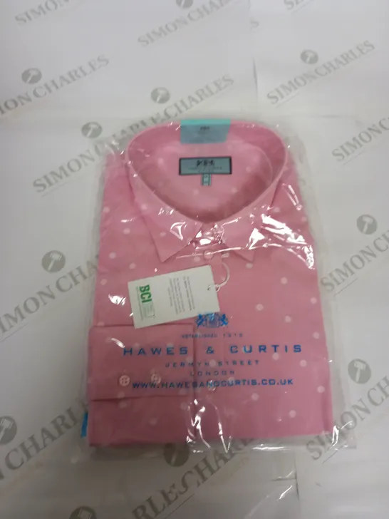 BAGGED HAWES AND CURTIS POLKA DOT SHIRT SIZE 20