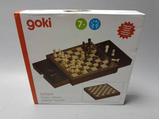 BOXED GOKI WOODEN CHESS SET