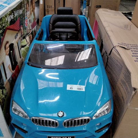 BLUE BMW X5 ELECTRIC TOY CAR 