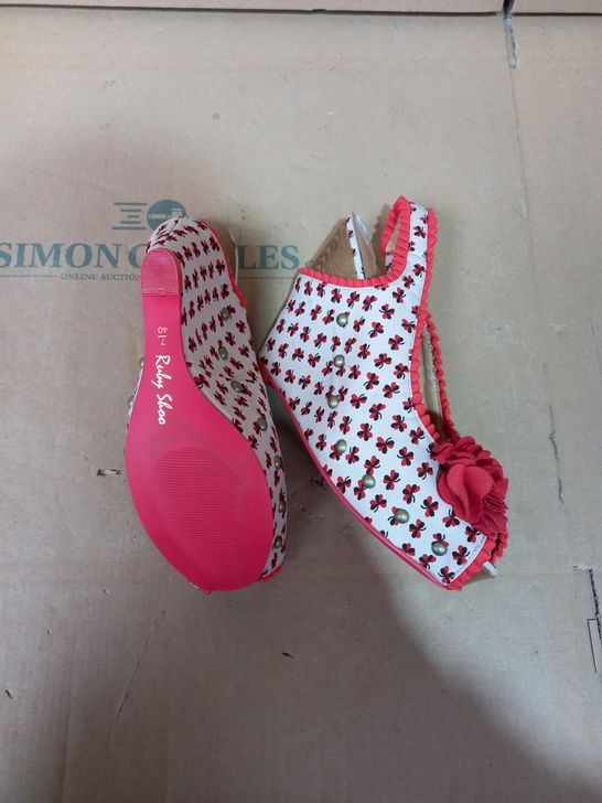 PAIR RUBY SHOO FABRIC WEDGES UK SIZE 7