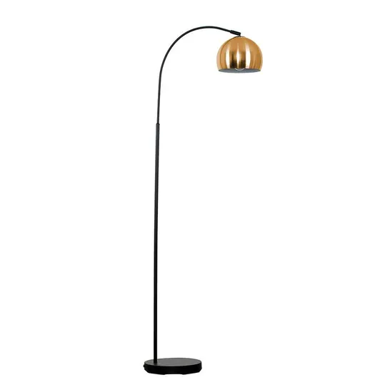 DEROSIER 143CM ARCHED FLOOR LAMP BLACK