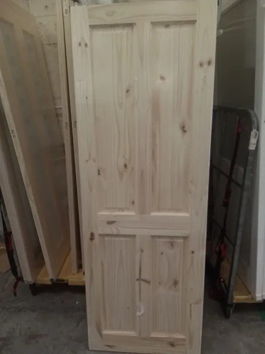  4 PANEL KNOTTY PINE PANEL INTERNAL DOOR 2040×726MM