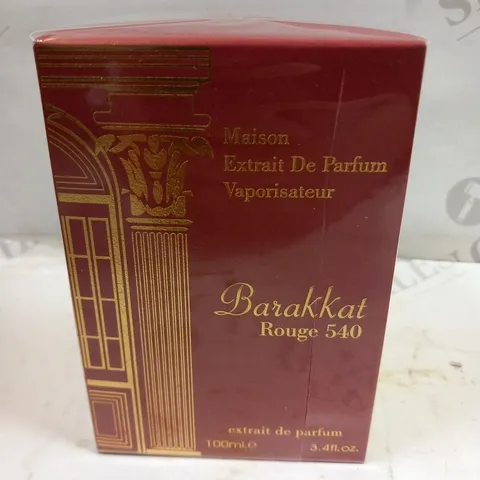 BOXED AND SEALED MAISON EXTRAIT DE PARFUM BARAKKAT ROUGE 540 EXTRAIT DE PARFUM 100ML