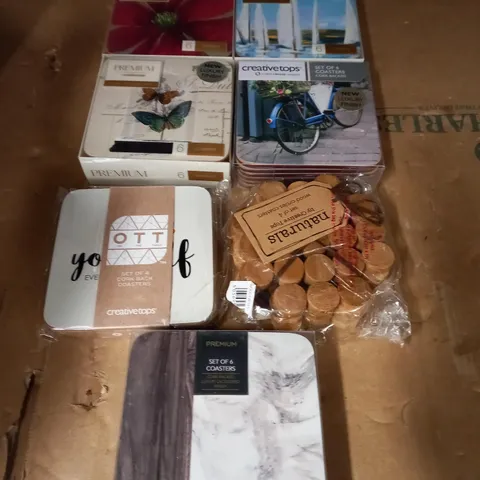 LOT OF APPROX. 32 CREATIVE TOPS COASTERS 