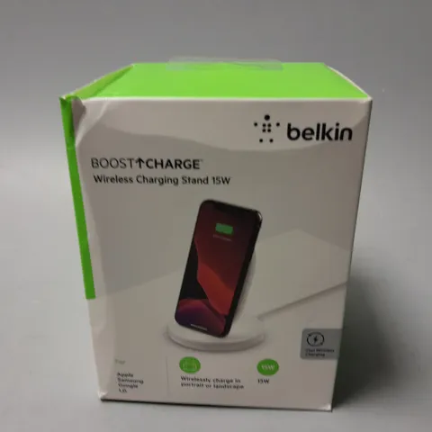 BOXED AND SEALED BELKIN BOOST CHARGE WIRELESS CHARGING STAND 15W