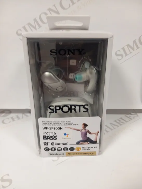 BOXED SONY SPORTS WF-SP700N WIRELESS NOISE CANCELLING STEREO HEADSET