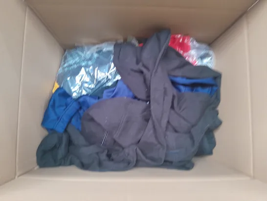 LARGE BOX OF ASSORTED ERREA CLOTHING ITEMS IN VARIOUS SIZES AND COLOURS