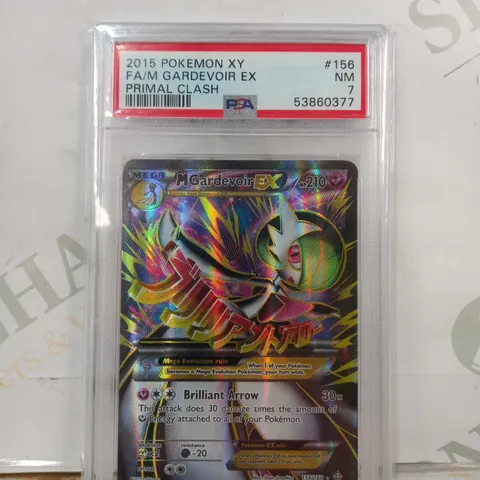 FRAMED AND GRADED COLLECTIBLE POKÉMON TRADING CARD - FA/M GARDEVOIR EX (2015 XY)