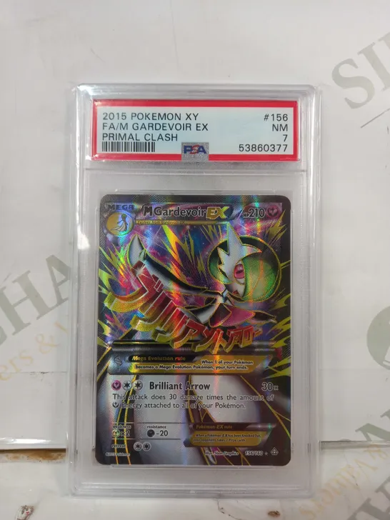 FRAMED AND GRADED COLLECTIBLE POKÉMON TRADING CARD - FA/M GARDEVOIR EX (2015 XY)