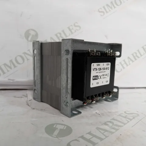 VIGORTRONIX VTX-126-200-612 CHASSIS MAINS TRANSFORMER 200VA 2X 0-12V