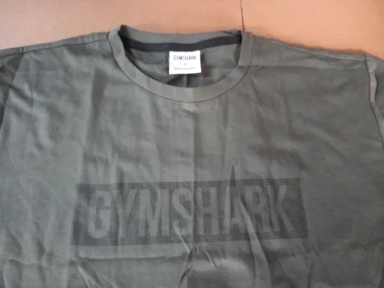 GYMSHARK GREEN TEE - S