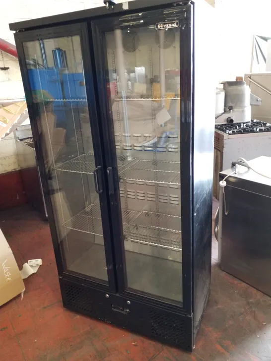 BLIZZARD BAR20 UPRIGHT DOUBLE DOOR DISPLAY FRIDGE