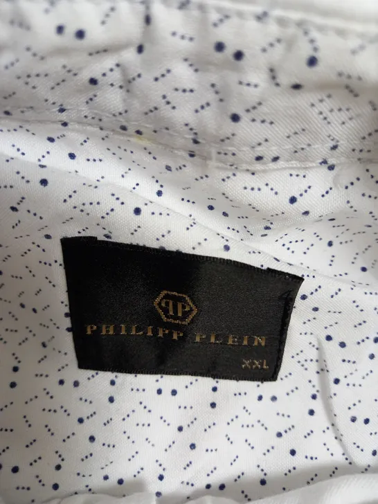 PHILIPP PLEIN WHITE SHIRT SIZE 2 XL 