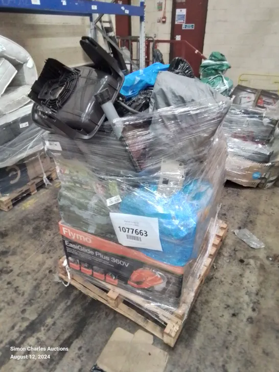 PALLET OF APPROXIMATELY 16 UNPROCESSED RAW RETURN HOUSEHOLD AND ELECTRICAL GOODS TO INCLUDE;