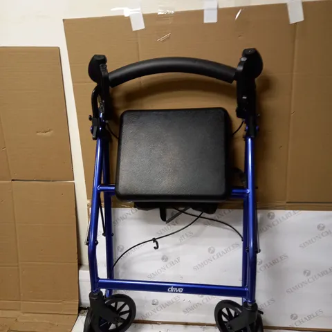 DRIVE R6 ALUMINIUM ROLLATOR WITH PADDED SEAT