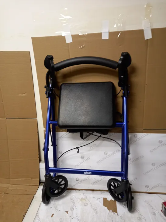 DRIVE R6 ALUMINIUM ROLLATOR WITH PADDED SEAT