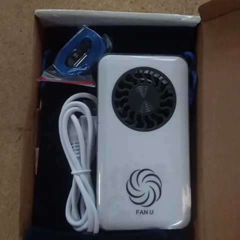 BOX OF APPROXIMATELY 54 FAN U PORTABLE & RECHARGEABLE PERSONAL FAN - WHITE