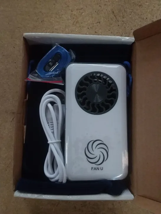 BOX OF APPROXIMATELY 54 FAN U PORTABLE & RECHARGEABLE PERSONAL FAN - WHITE