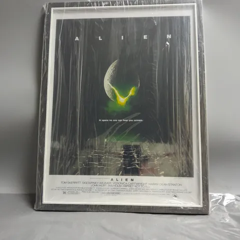 FRAMED ALIEN MOVIE POSTER 16"X12"