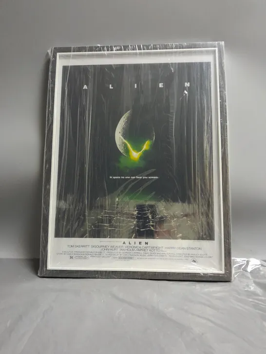 FRAMED ALIEN MOVIE POSTER 16"X12"