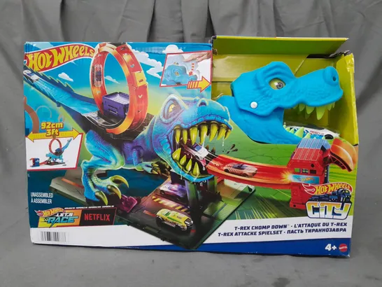 BOXED HOT WHEELS T-REX CHOMP DOWN