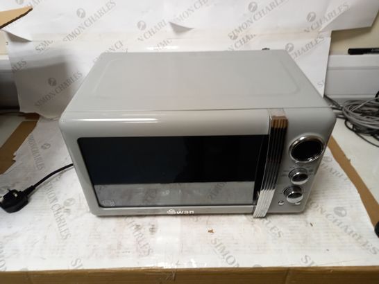 SWAN RETRO 800W GREY MICROWAVE 