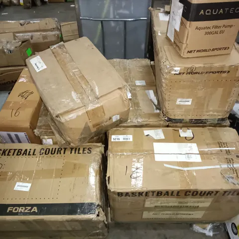 PALLET OF FORZA BASKETBALL COURT TILES 