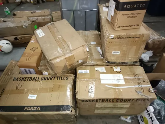 PALLET OF FORZA BASKETBALL COURT TILES 